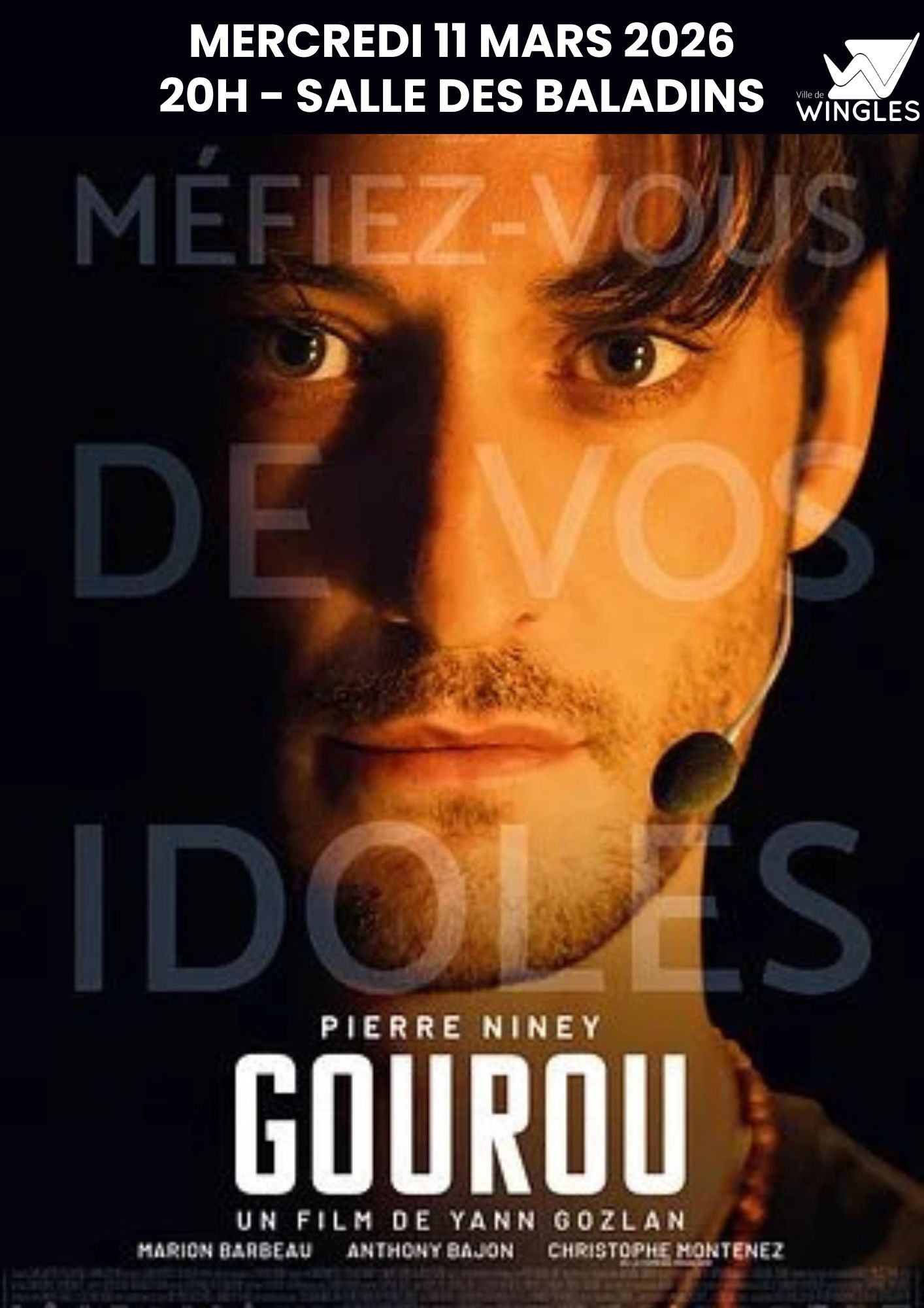 Séance de cinéma – Gourou avec Pierre Niney