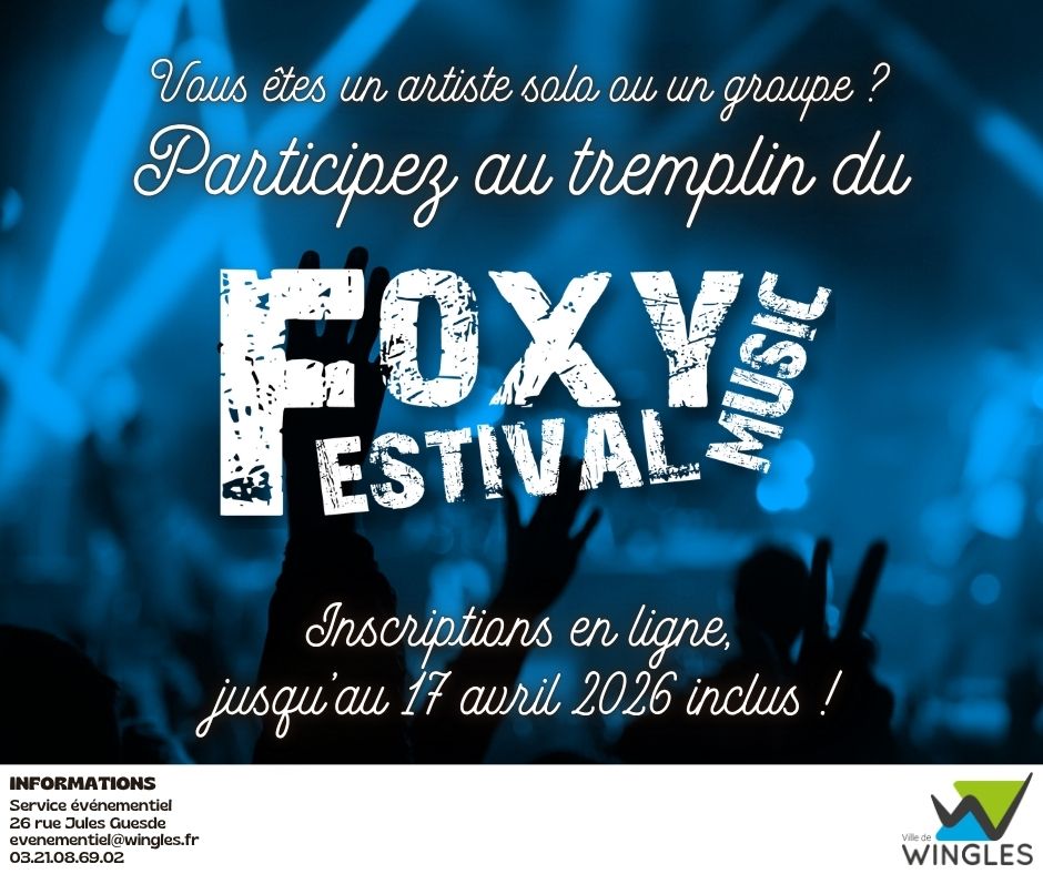Inscriptions au Tremplin du Foxy Music Festival