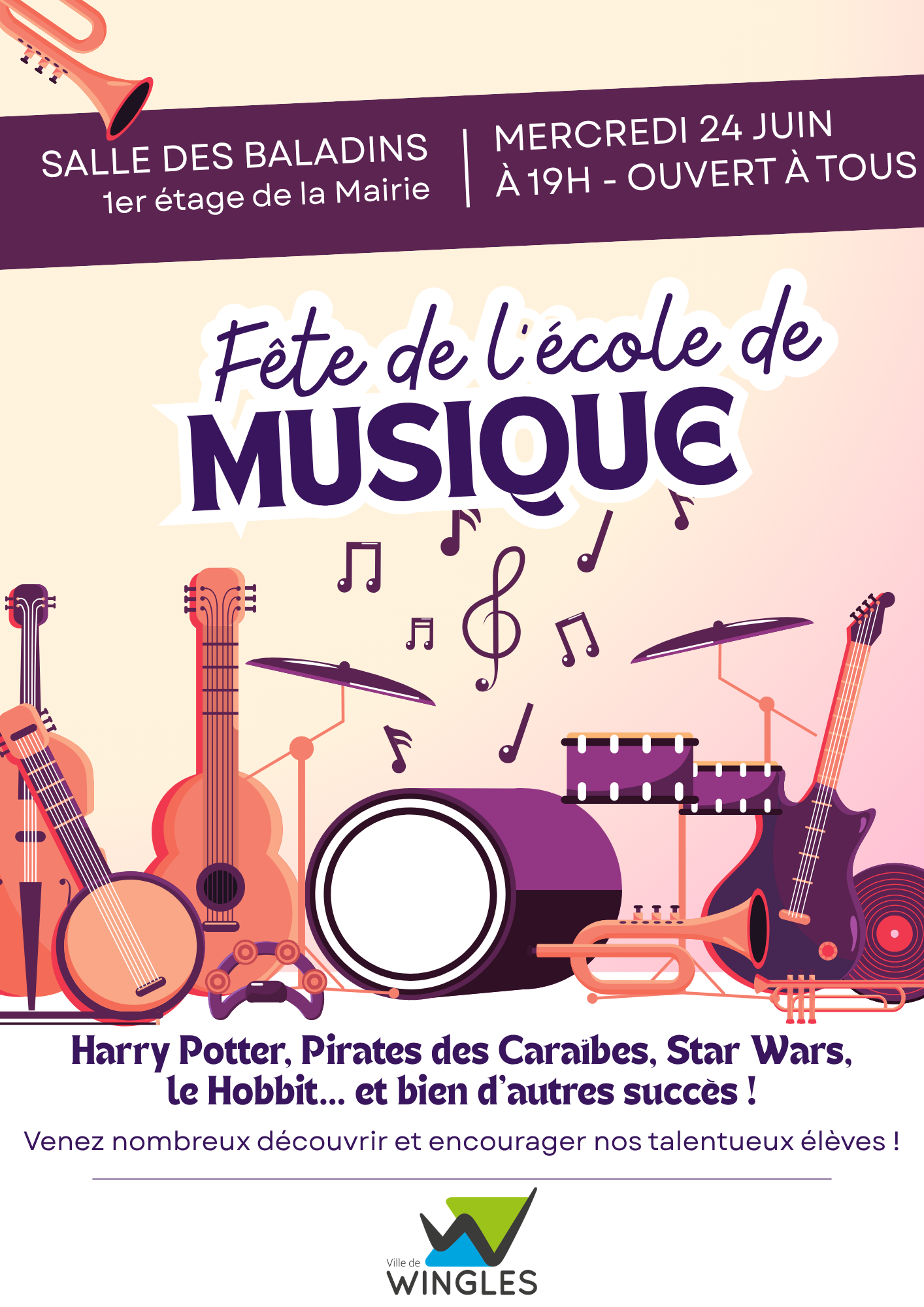 Fête de l&rsquo;école de musique – 24 juin